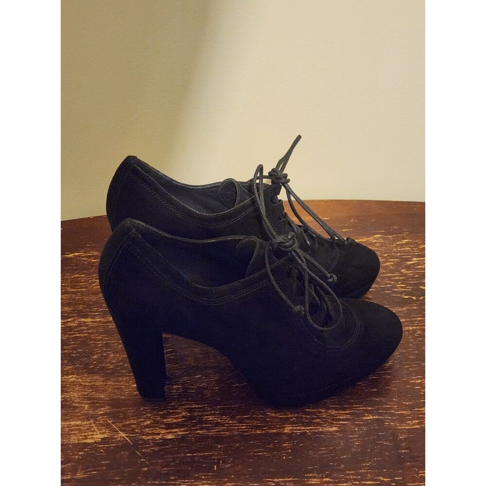 Stuart Weitzman Women Size 10 Upstream Londra Suede Ankle Black Boots SW89971
